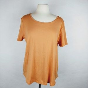🌻Chico's ultimate tee size 3 orange 100% cotton